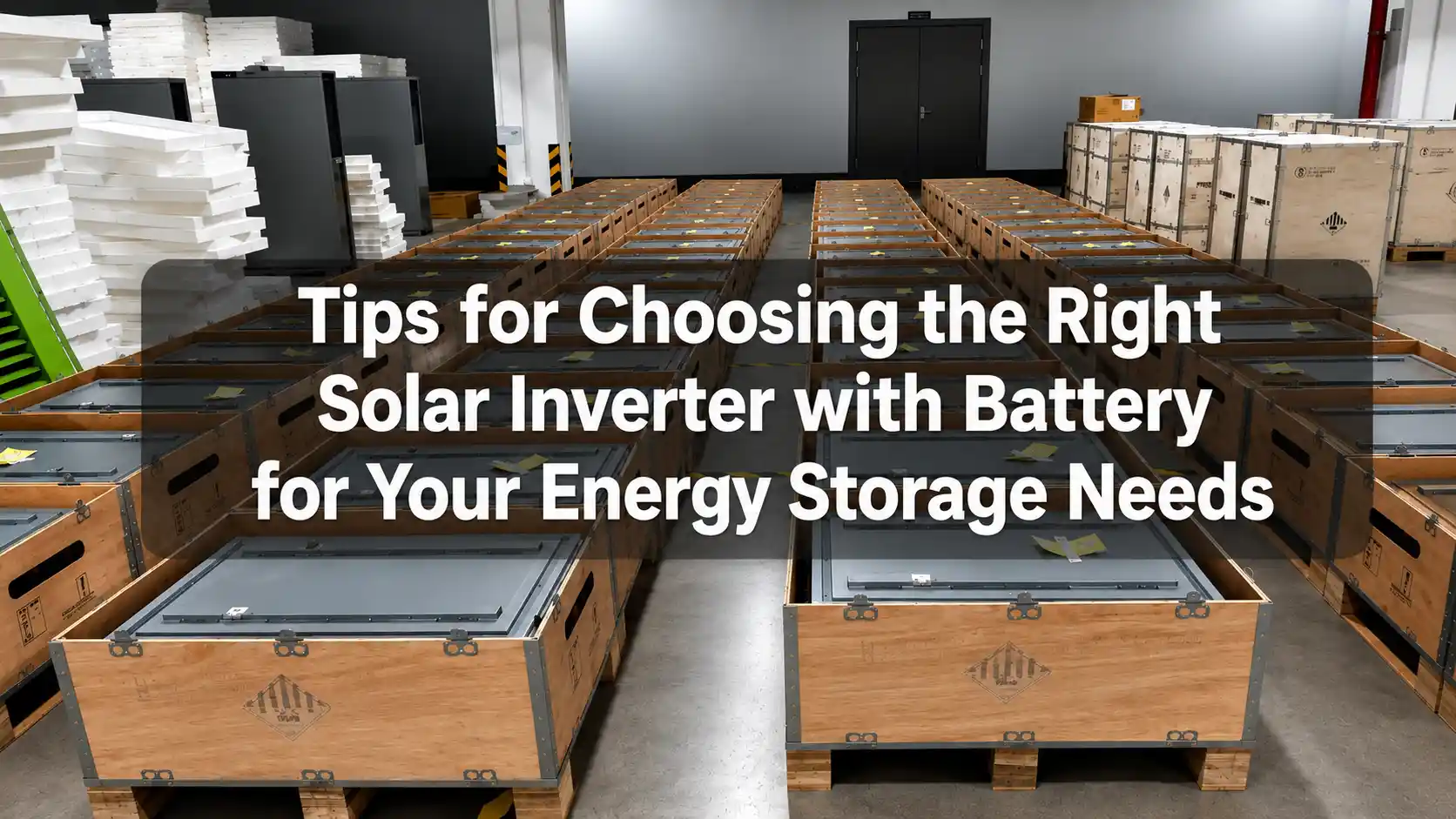 Tips for Choosing the Right Solar Inverter with Battery for Your Energy ...